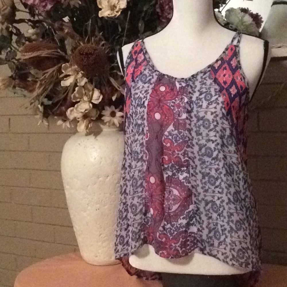Shrinking Violet Tunic 100% polyester fully lined